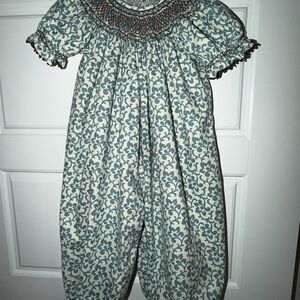 Elegant Blue and White Kids Casual Dress